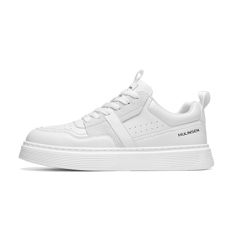 

Износостойкие дышащие низкие мужские кроссовки для скейтбординга Mulinsen, White