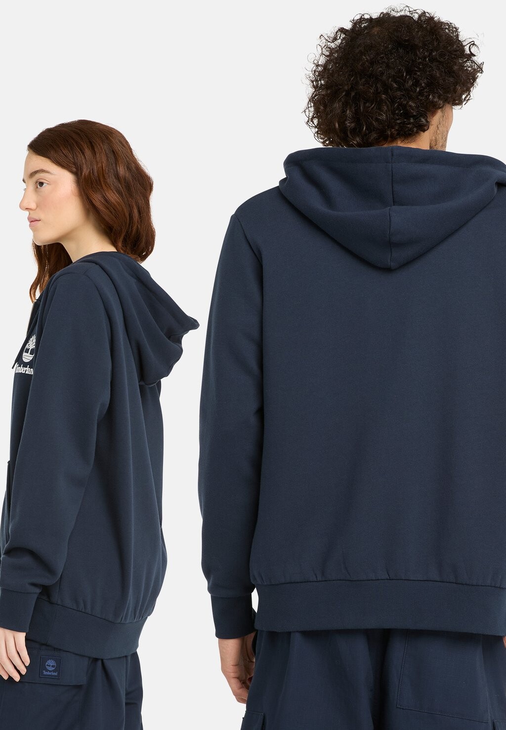 

Толстовка на молнии LOGO Timberland, темно-синий