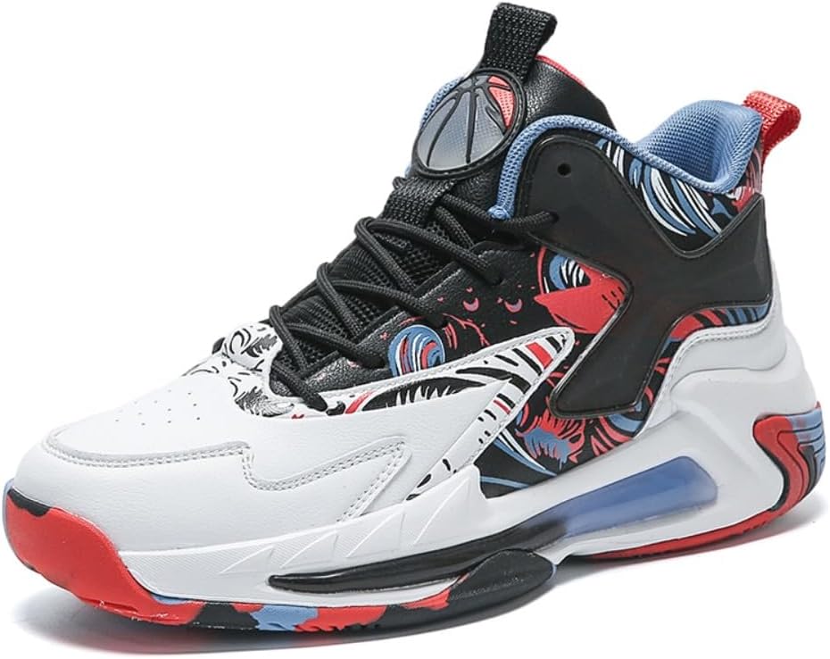 

Rongfenghuang 2025 Модные баскетбольные кроссовки для мужчин, спортивная обувь для бега и активного отдыха, дышащие, красный