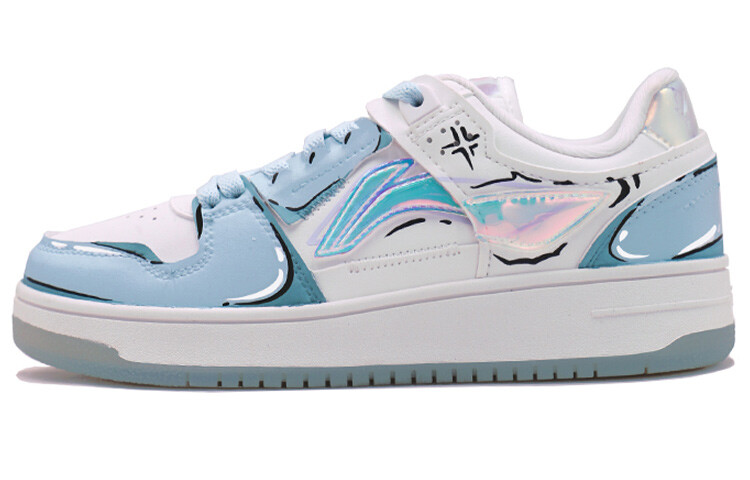 

Кроссовки LINING Tianji Series Skateboard Shoes Women's Low-Top White Blue
