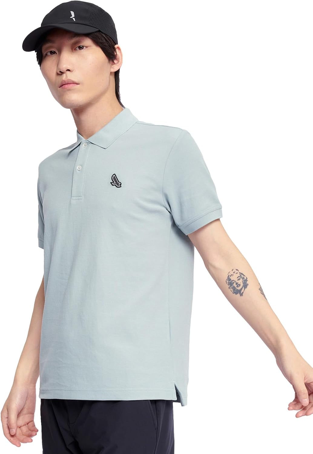 

Мужская футболка Aigle, официальная, с защитой от УФ-излучения, впитывающая влагу, быстросохнущая, поло с коротким рукавом из материала Coolmax, синий