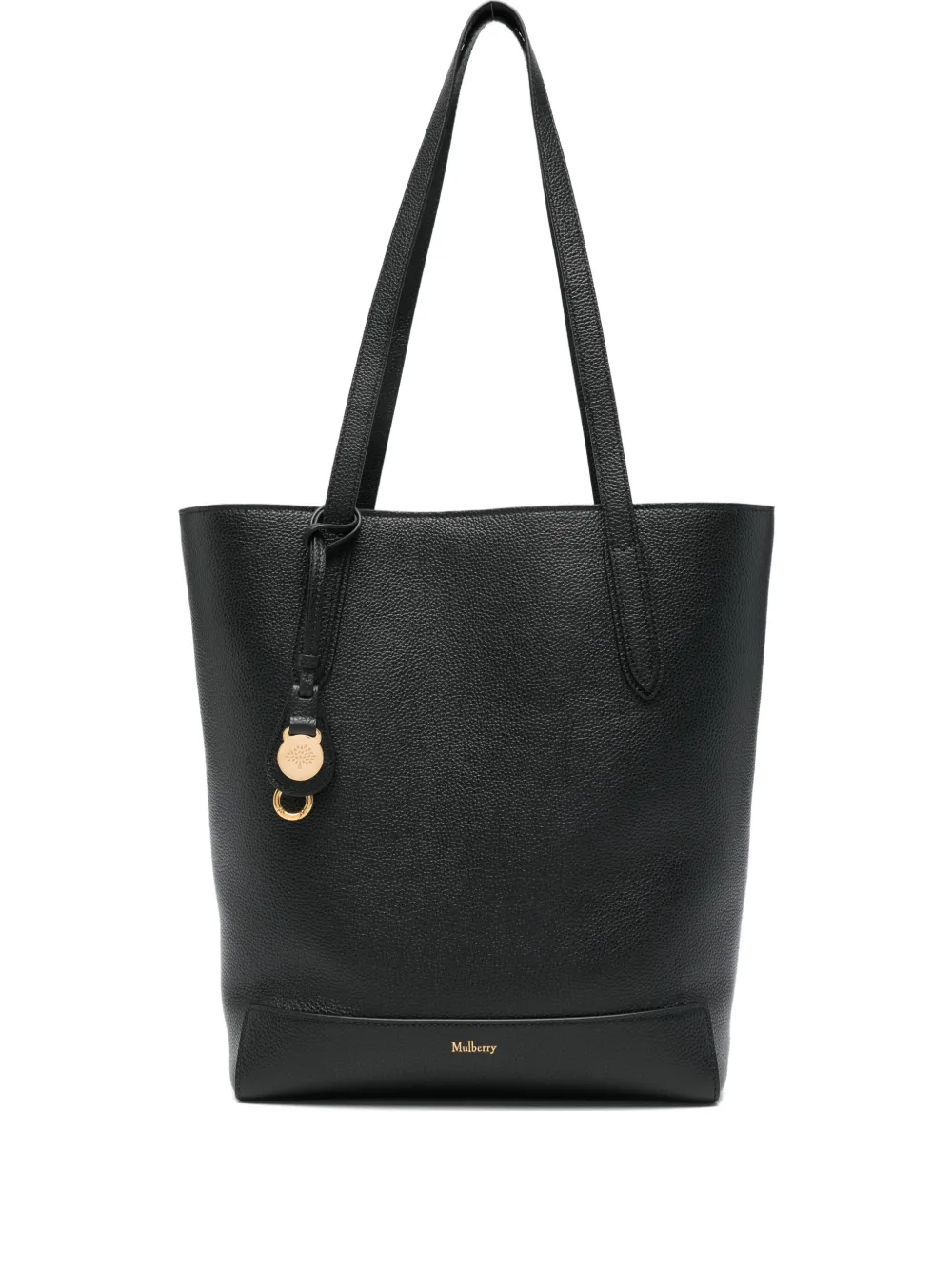 

Малая классическая кожаная сумка на плечо формата A4 Mulberry, черный