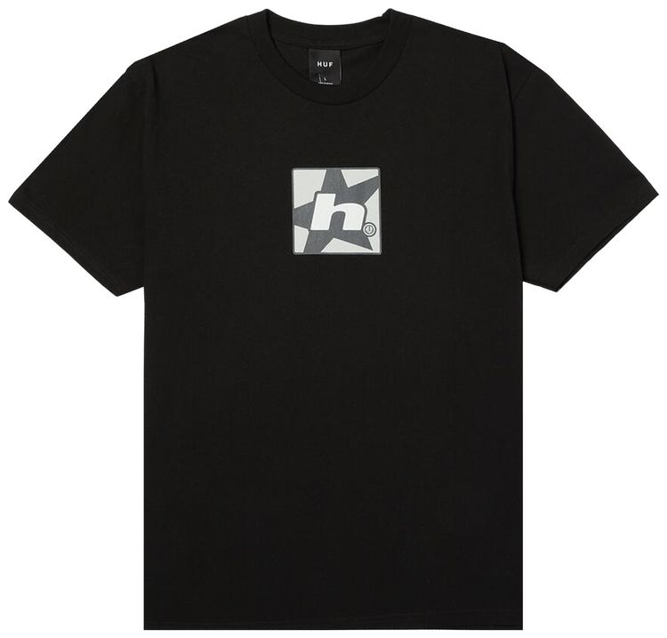 

Футболка с коротким рукавом HUF Star Multi, черная, Черный, Футболка с коротким рукавом HUF Star Multi, черная