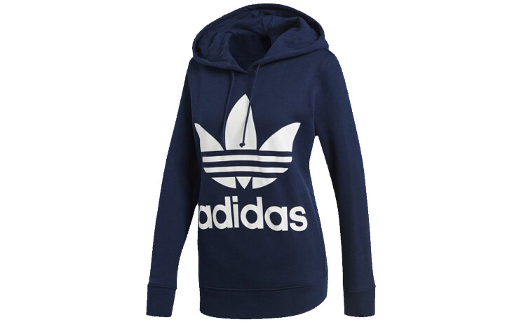 

Толстовка женская Adidas студенческая, темно-синий