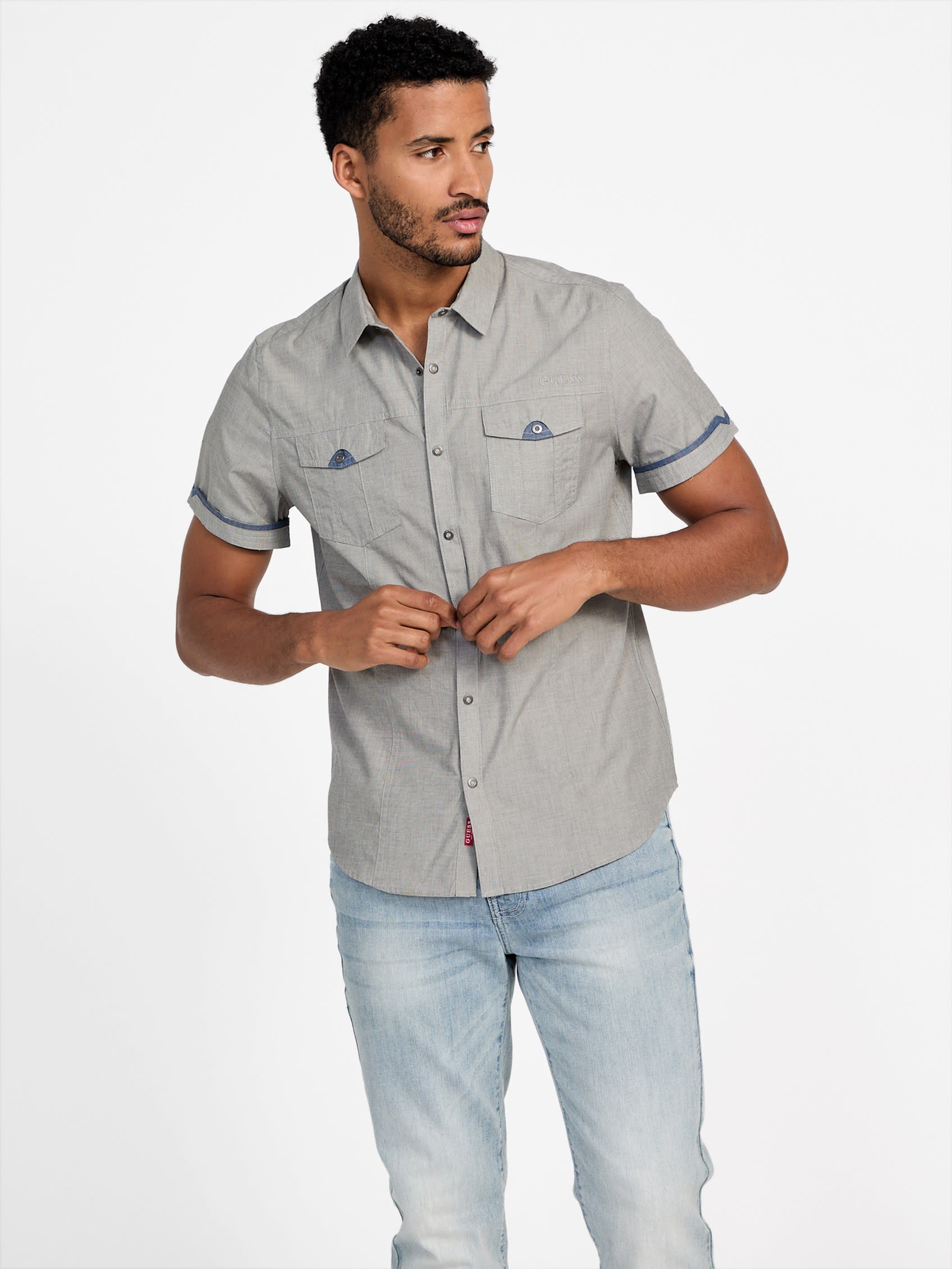 

Рубашка Cartie Twill с коротким рукавом Guess Factory, цвет over night oats