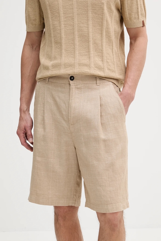 

Льняные шорты United Colors Of Benetton, бежевый