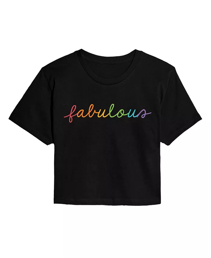 

Укороченная футболка Trendy Juniors Fabulous Hybrid Apparel, черный