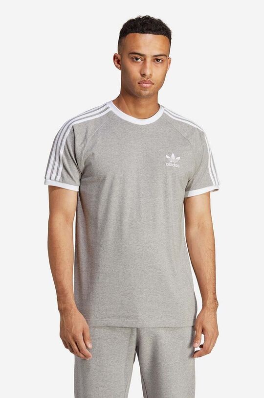 

Хлопковая футболка adidas Originals, серый