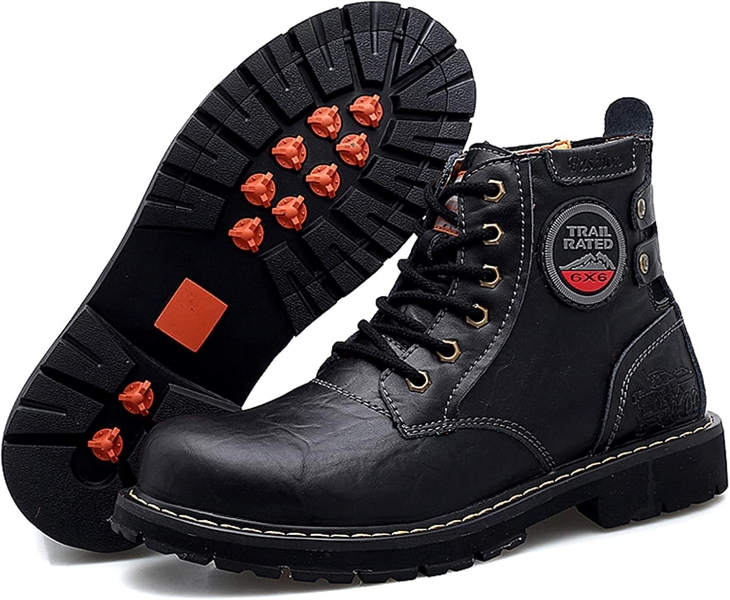 

Высокие туристические ботинки, мужские водонепроницаемые кожаные ботинки для походов, высокие ботинки для пустыни с защитой щиколотки, нескользящие удобные ботинки для прогулок на улице, для взрослых унисекс Rishengchang, 39 EU Desert