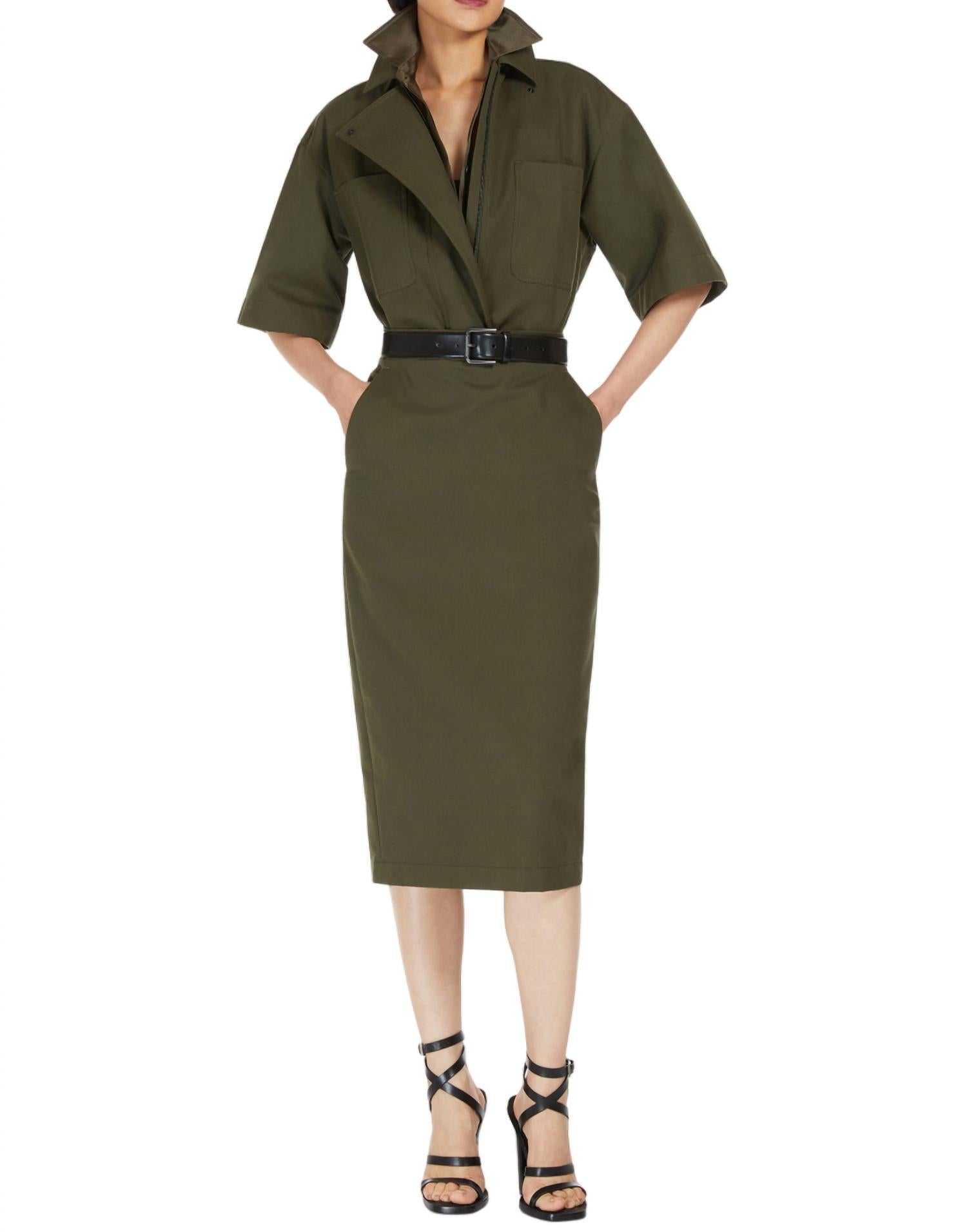 

Юбка из парусины зеленого цвета Max Mara