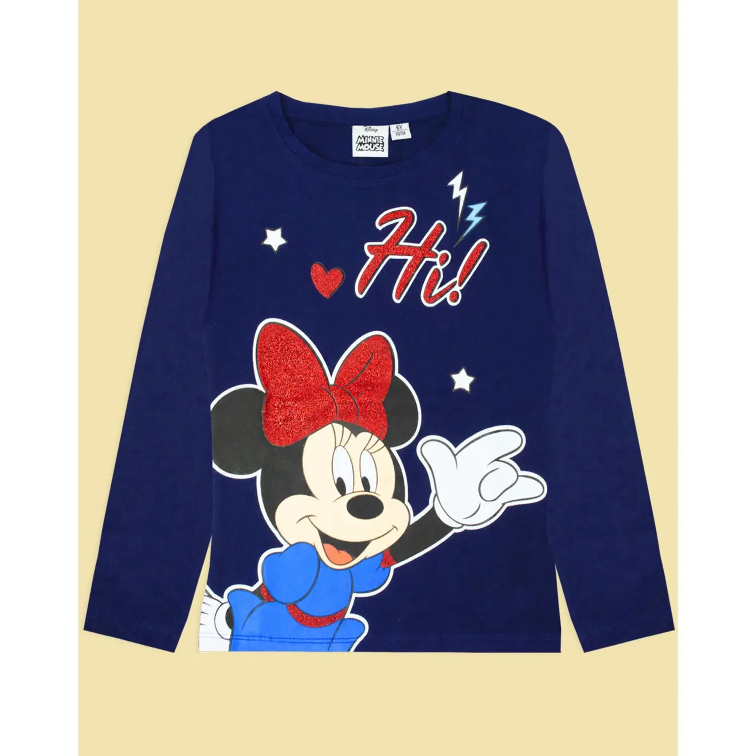 Футболка Minnie Mouse с глиттером Disney, синий — фото 4