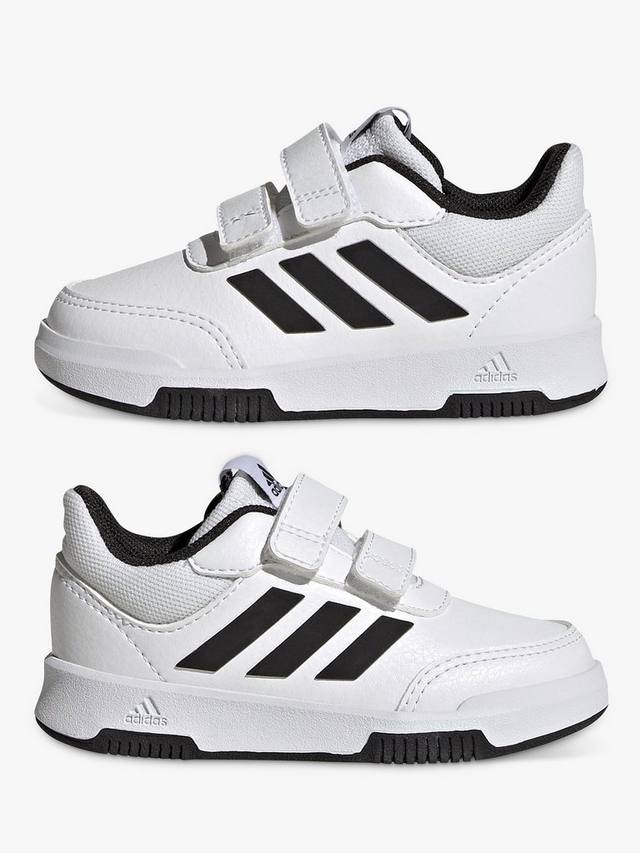 Детские кроссовки Tensaur Sport Riptape для бега adidas, White/Black/Black — фото 3