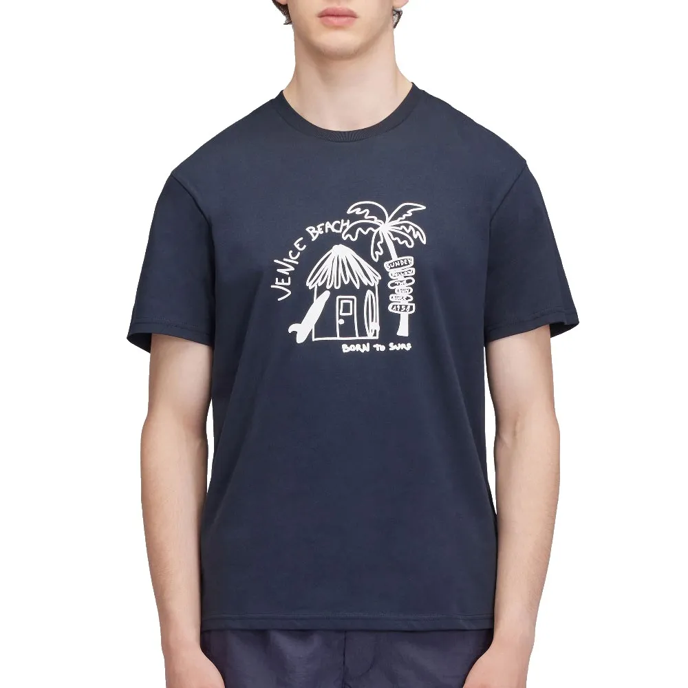 

Футболка Sundek Venice beach printed, синий