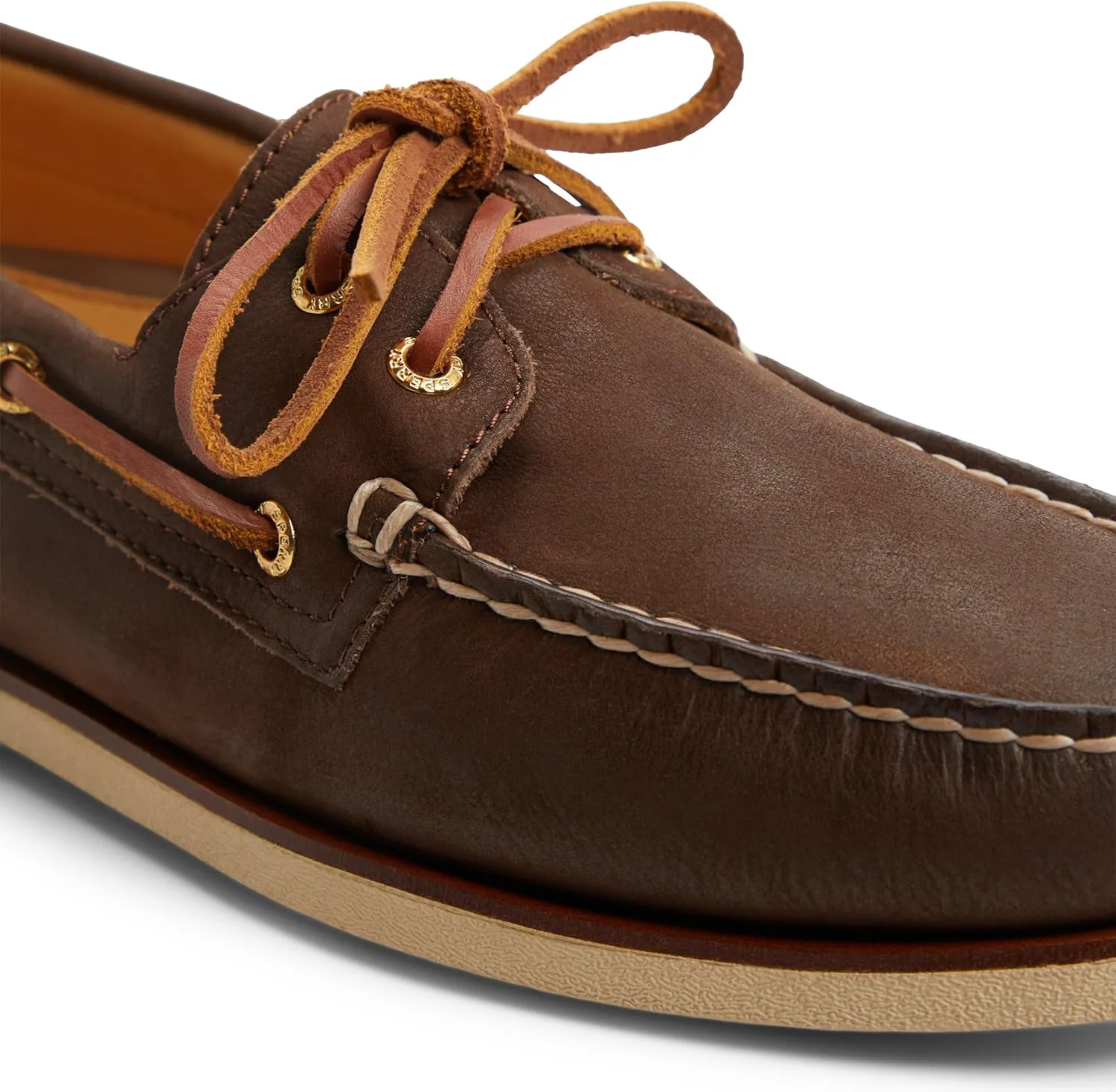 Мужские топсайдеры Sperry Gold Cup Authentic Original с двумя отверстиями, коричневый — фото 4