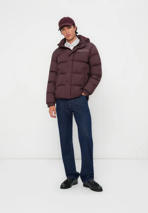 Пуховая куртка с капюшоном Tommy Hilfiger, Deep Burgundy — фото 2