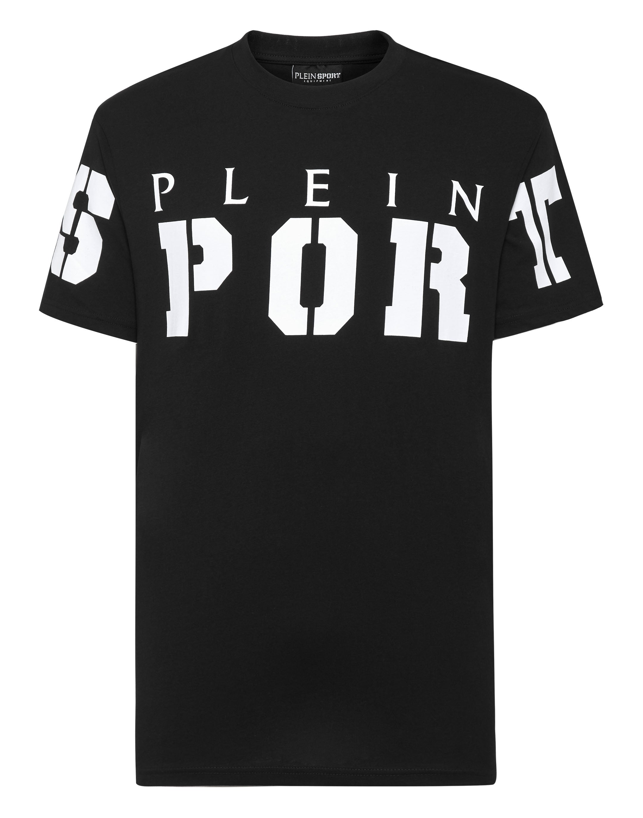 

Футболка с круглым вырезом SS PLEIN SPORT, черный/белый