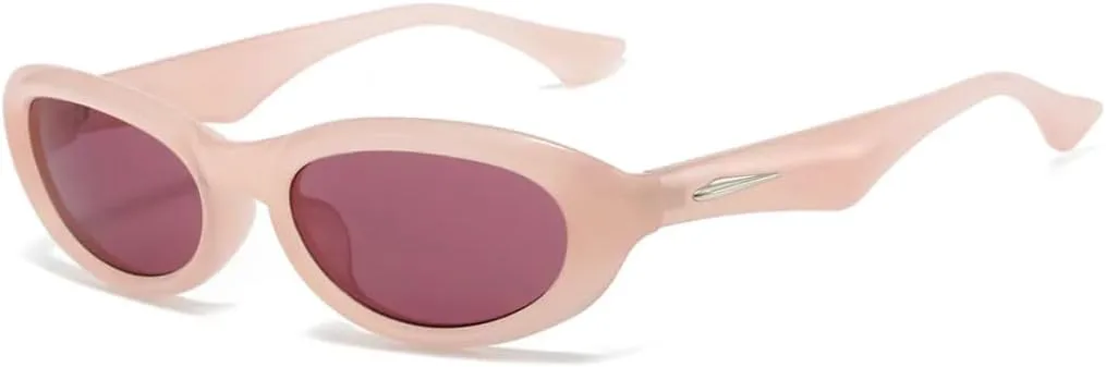 

Солнцезащитные очки в форме «кошачий глаз» с овальной оправой и заклепками, прямоугольной формы, для женщин и мужчин, защита от УФ-излучения UV400 TVTBBVV, 19637-c3