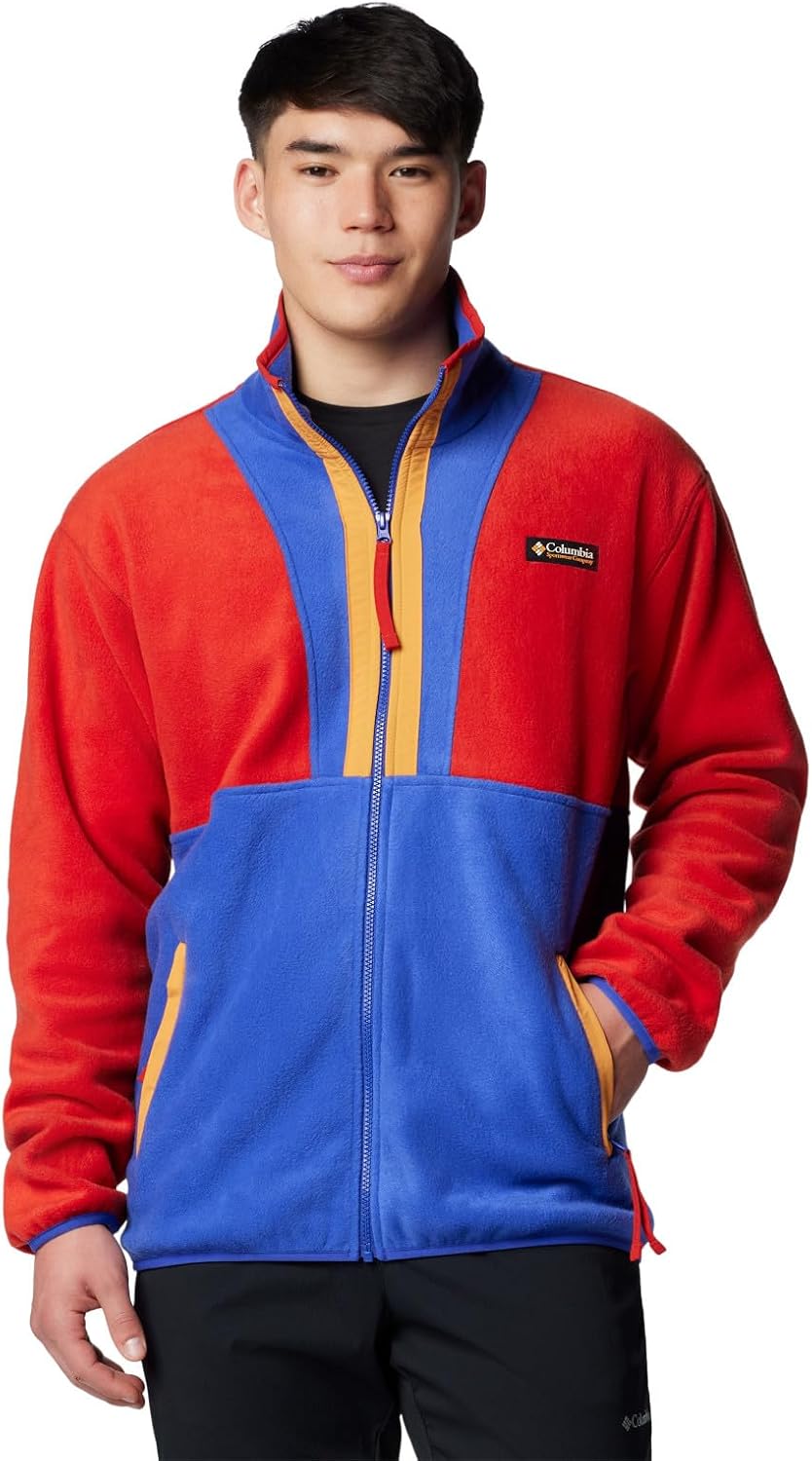 

Columbia мужская куртка Backbowl II Full Zip Fleece, Sail Red/Clematis Blue