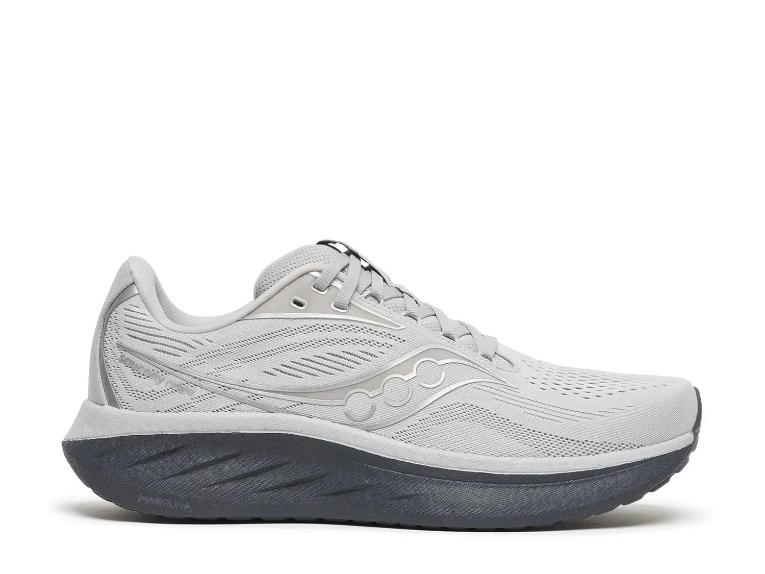 

Кроссовки для бега Saucony Ride 18 — мужские, светло-серые/темно-серые
