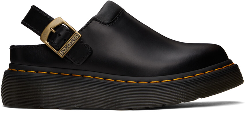 

Черные лакенские мюли Dr. Martens