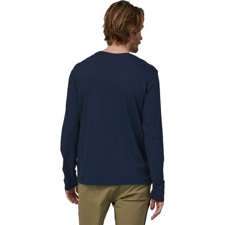 

Легкая футболка Henley из регенеративного органического хлопка – мужская Patagonia, темно-синий