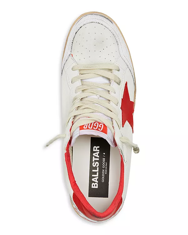 Унисекс низкие кроссовки Ballstar Golden Goose, белый — фото 2