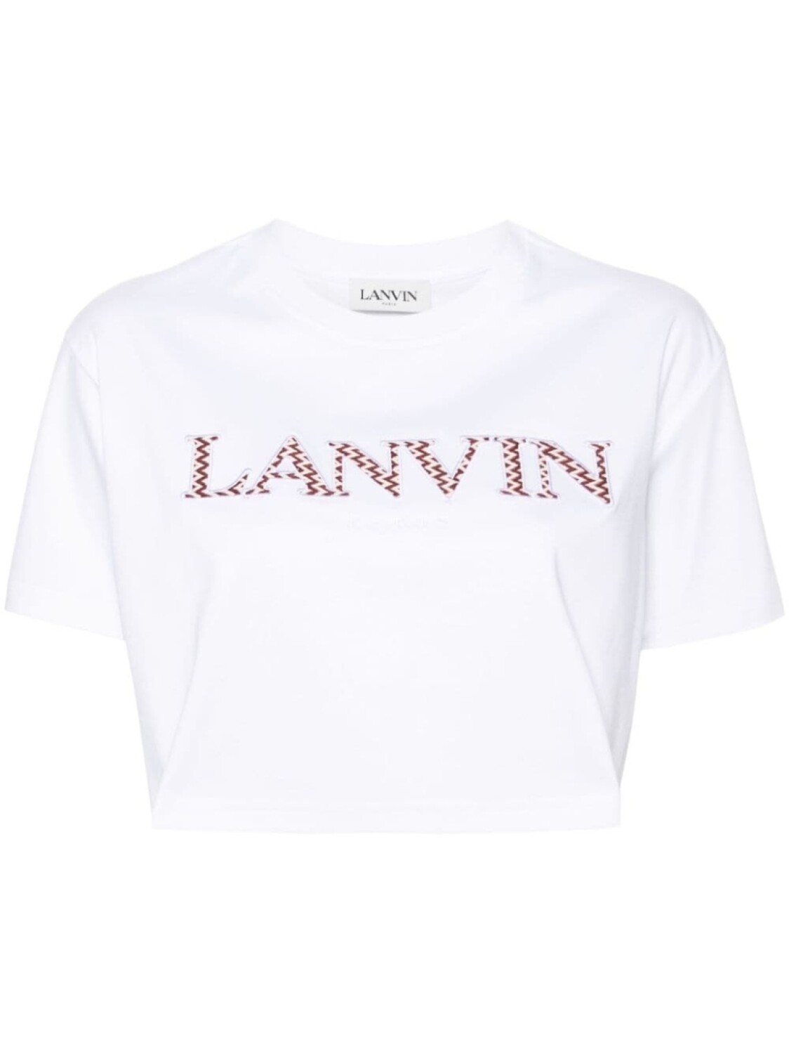 

Lanvin футболка с вышитым логотипом, белый