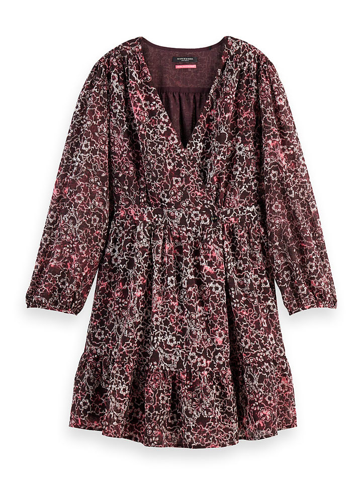 

Scotch & Soda Платье бордового/белого цвета