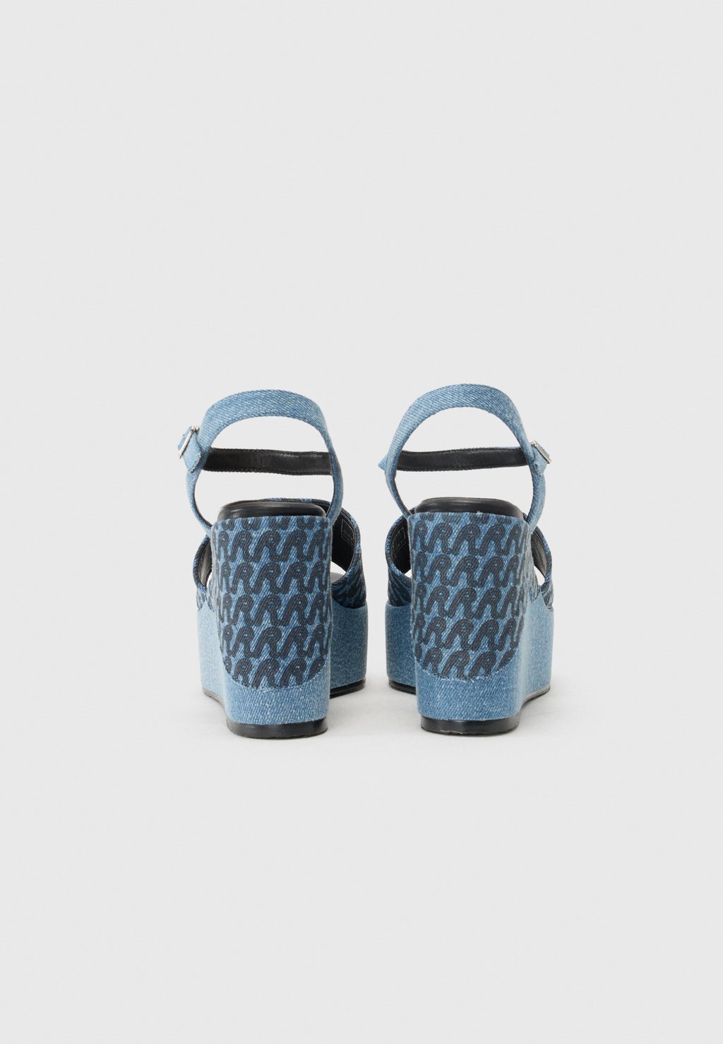 Босоножки на платформе NOELLE WRITE - Wedge sandals Replay, цвет Light-Blue Denim — фото 3