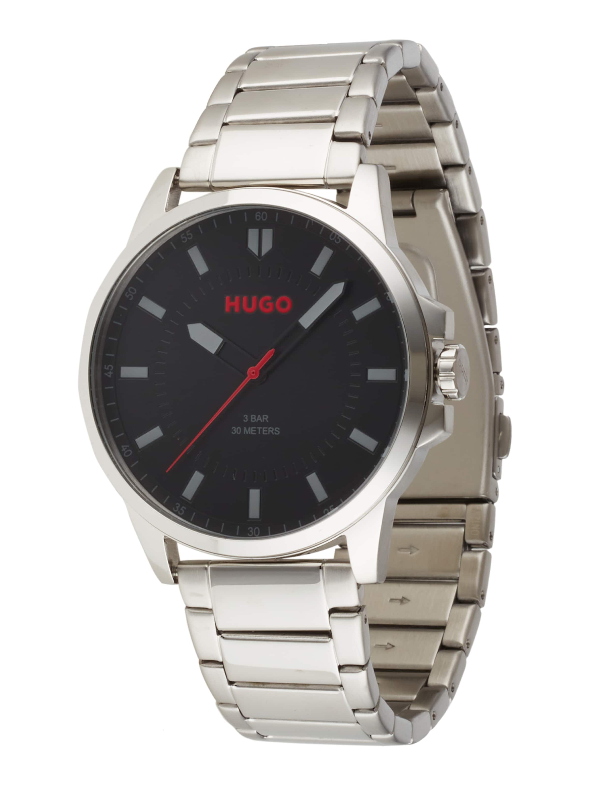 

HUGO Серебряные аналоговые часы