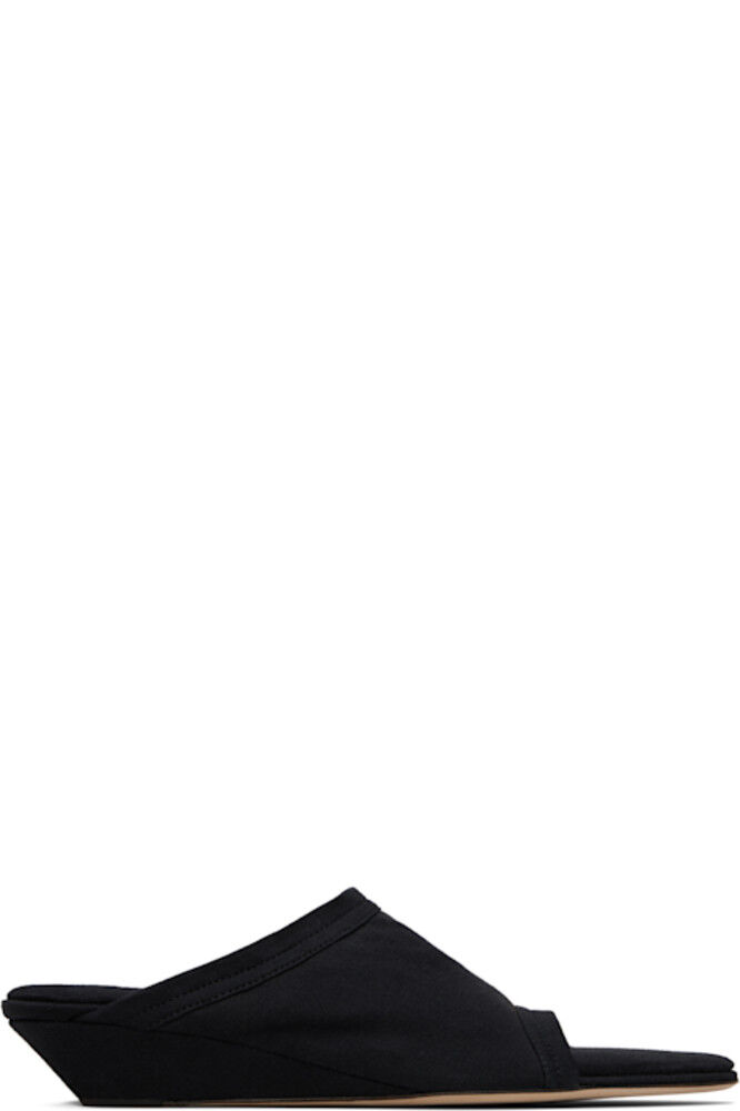 Эксклюзивные черные мюли SSENSE 25 мм Stretch Flat CHRISTEN