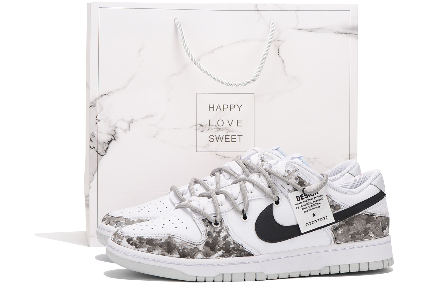 

Кроссовки Nike Dunk Skateboard Shoes Women's Low-Top White, белые, Белый, Кроссовки Nike Dunk Skateboard Shoes Women's Low-Top White, белые