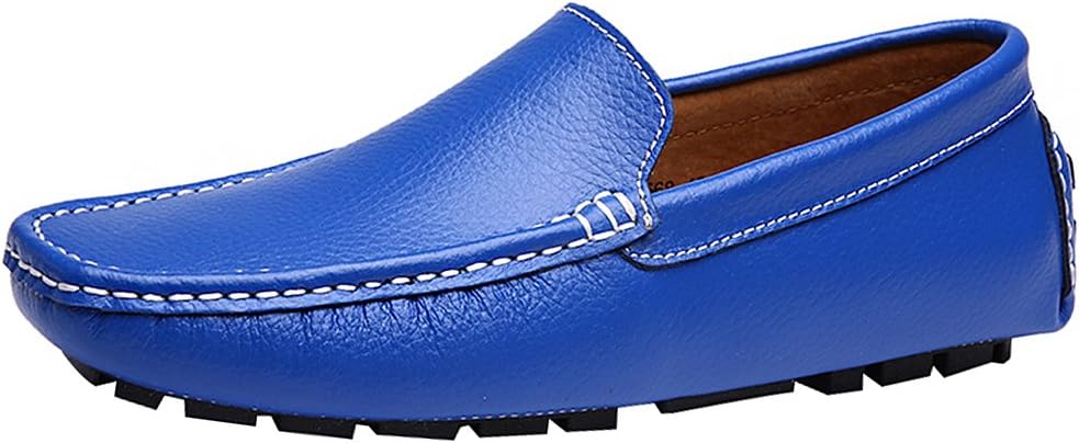 

Мужские стильные мокасины ANUFER из искусственной кожи, домашние туфли с отделкой под пенни, синий