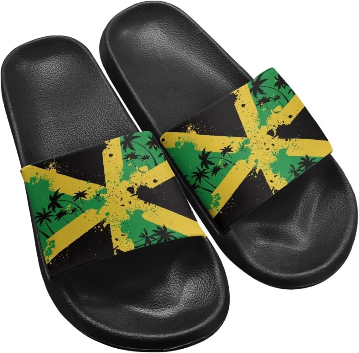 

Летние шлепанцы Fuxowvby для женщин, мужчин и подростков, мягкие EVA, водонепроницаемые, для бассейна и пляжа, быстросохнущие, противоскользящие, для душа, размеры США 5,5-12,5, Jamaica