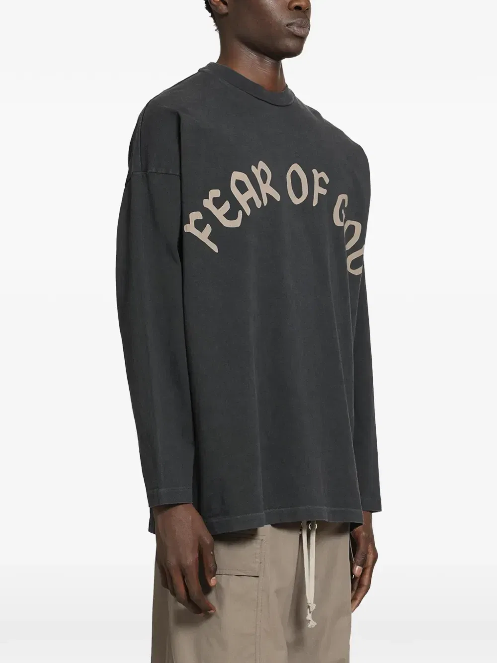 Футболка с длинными рукавами и логотипом Fear Of God, черный