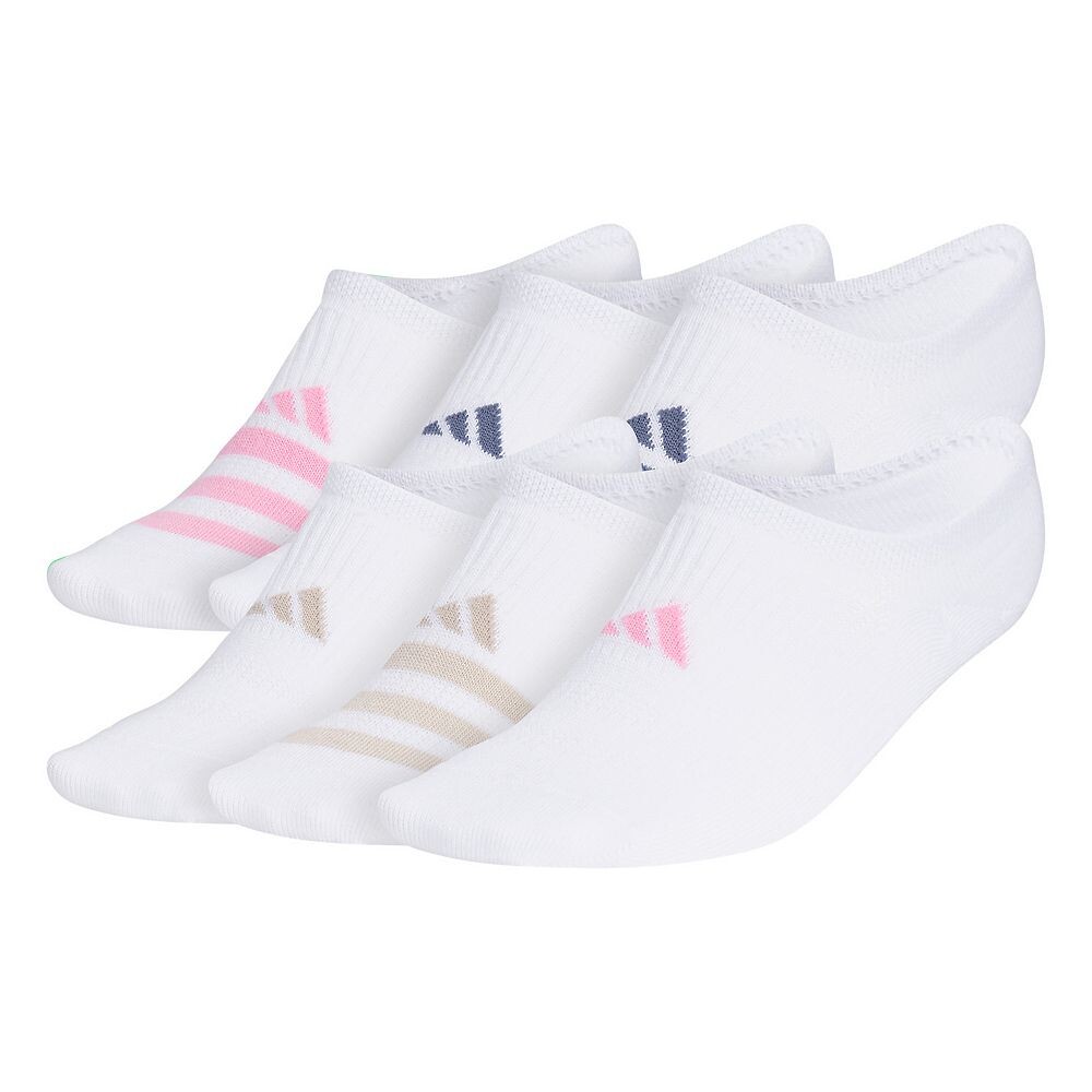 

Женские носки adidas Superlite 3.0 (6 пар Super No Show) Adidas, цвет Pink Tan Blue