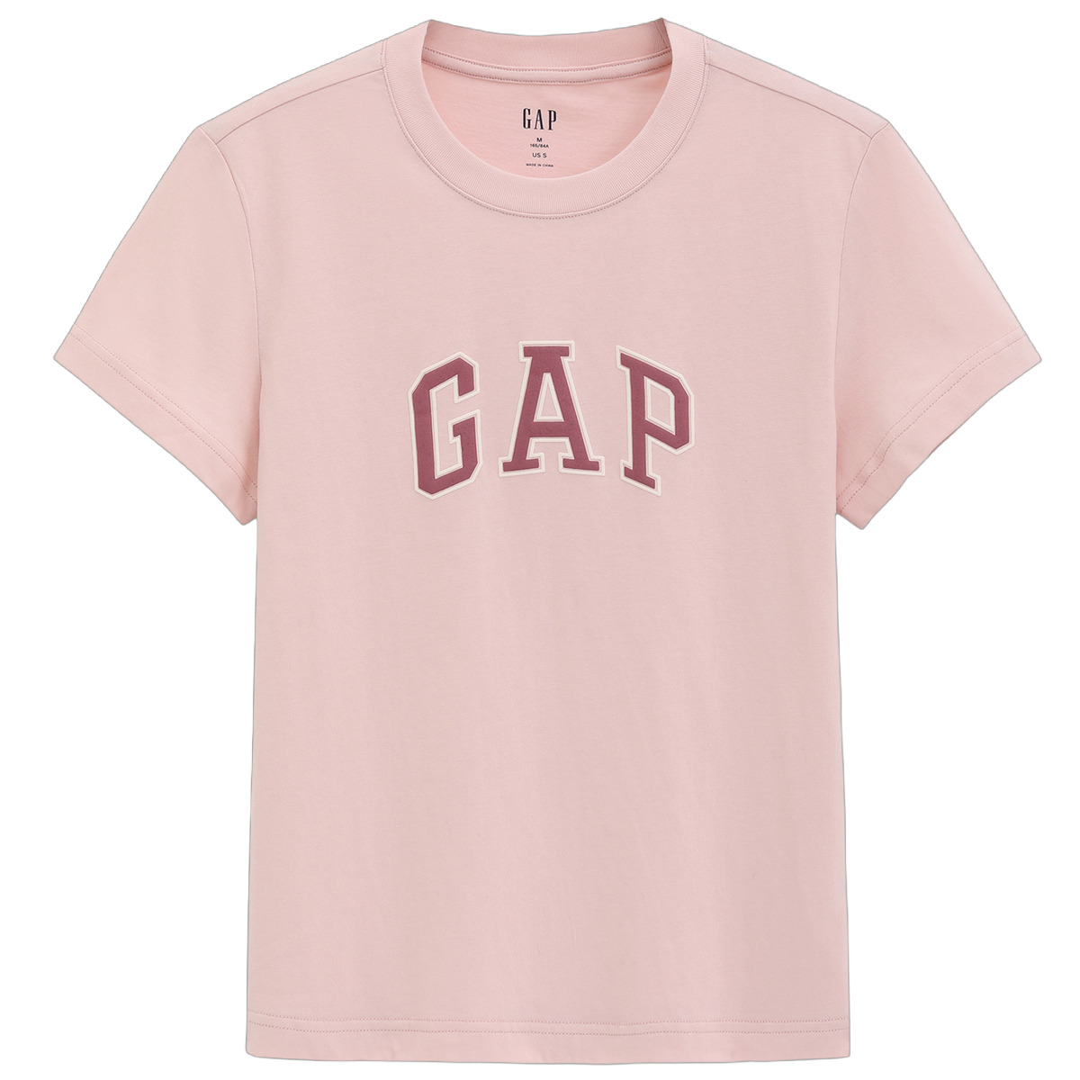 

Футболка с рукавом дроп-шоулдер женская GAP, светло-розовый