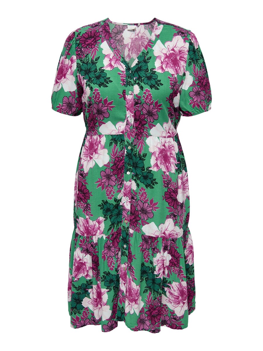 

Летнее платье ONLY Carmakoma, цвет Green/Dark green