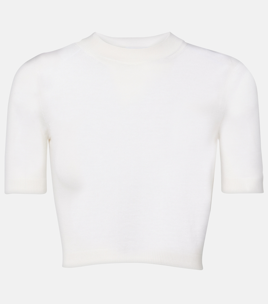 

Кроп-топ из кашемира Alaïa, Blanc Casse