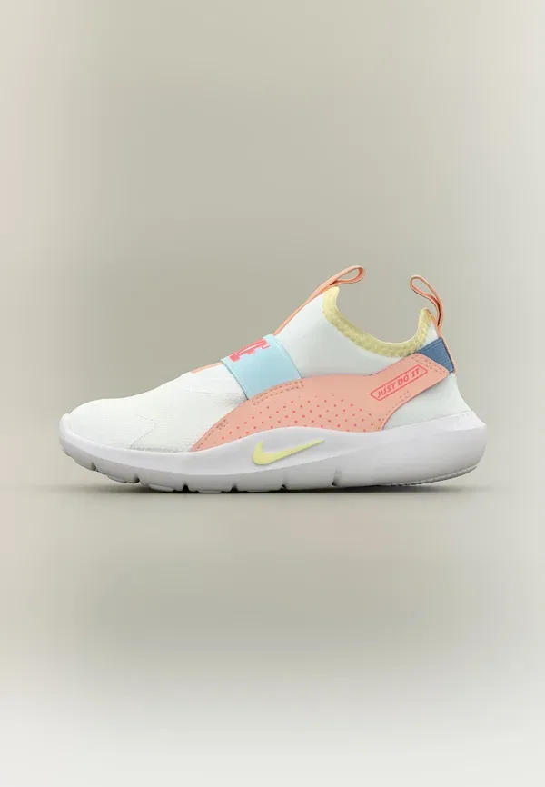 Кроссовки для бега по шоссе Flex Runner 4, Nike Performance, Summit White/Life Lime/Arctic Orange/Hot Lava/Glacier Blue/Work Blue, белый с яркими акцентами