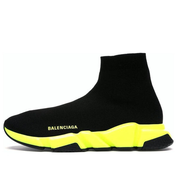 

Кроссовки speed 1.0 sneakers 'black neon yellow' Balenciaga, черный