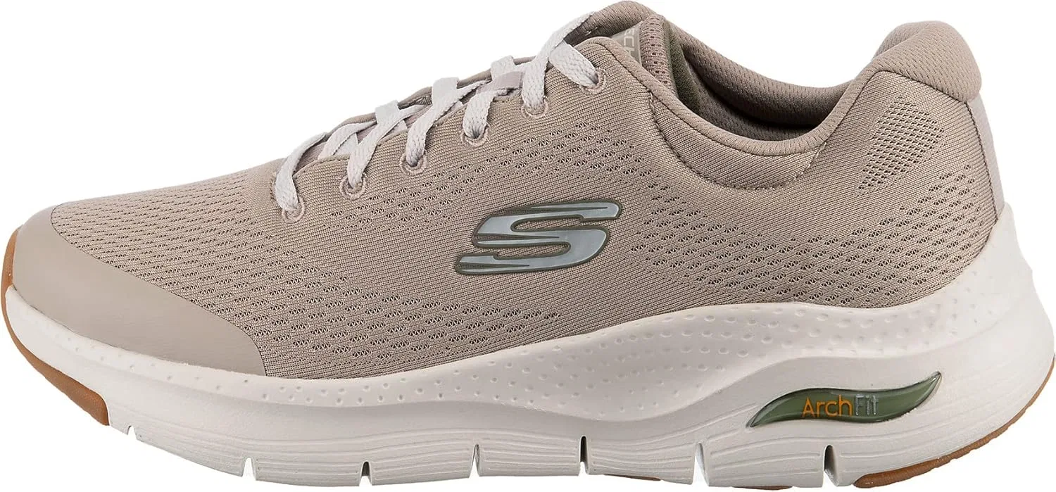 Кроссовки Skechers, Taupe Textile Synthetic Trim — фото 2