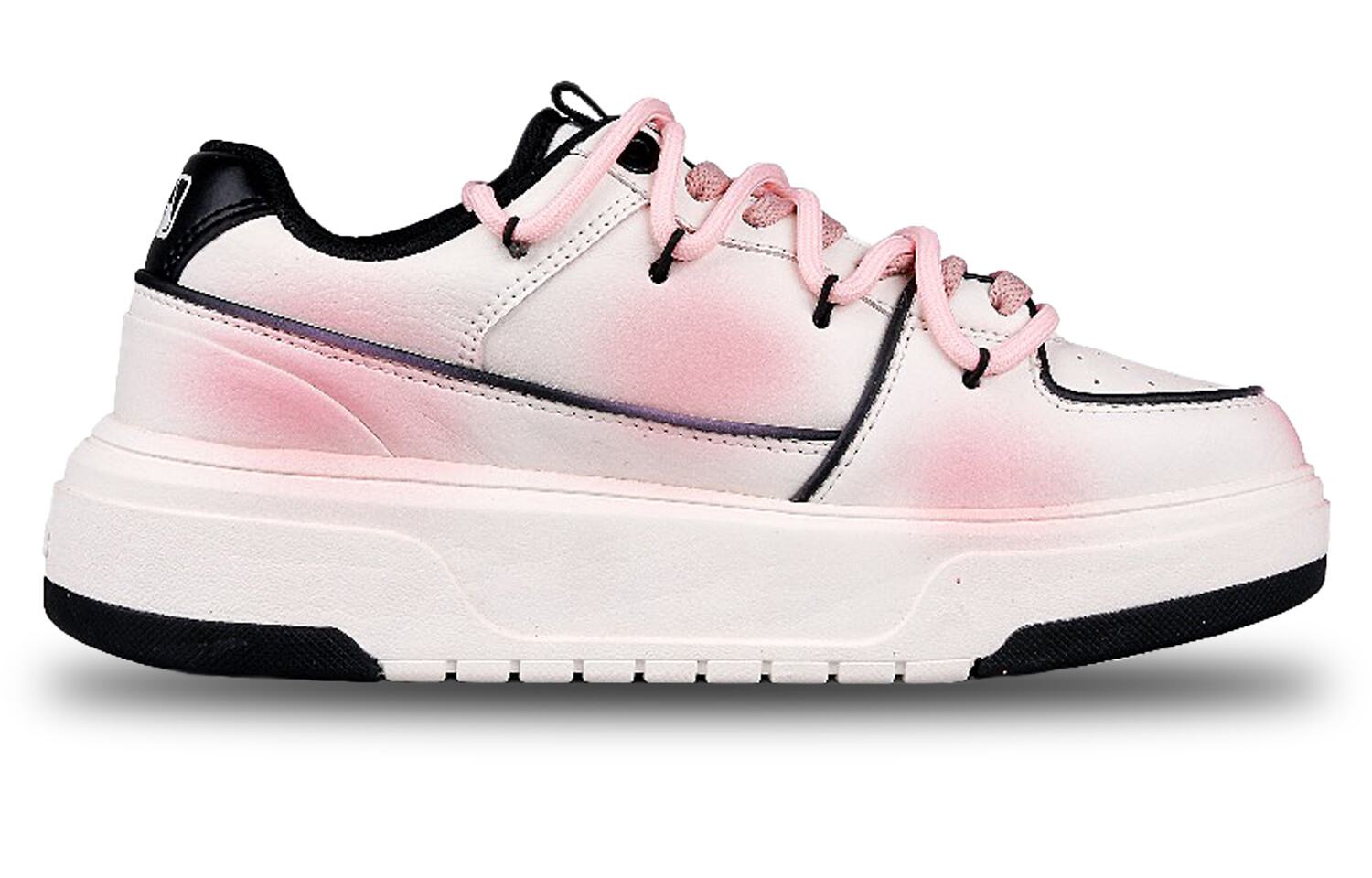Кроссовки MLB Chunky Liner Skateboarding Shoes Unisex Low-top Pink/white, белый — фото 3