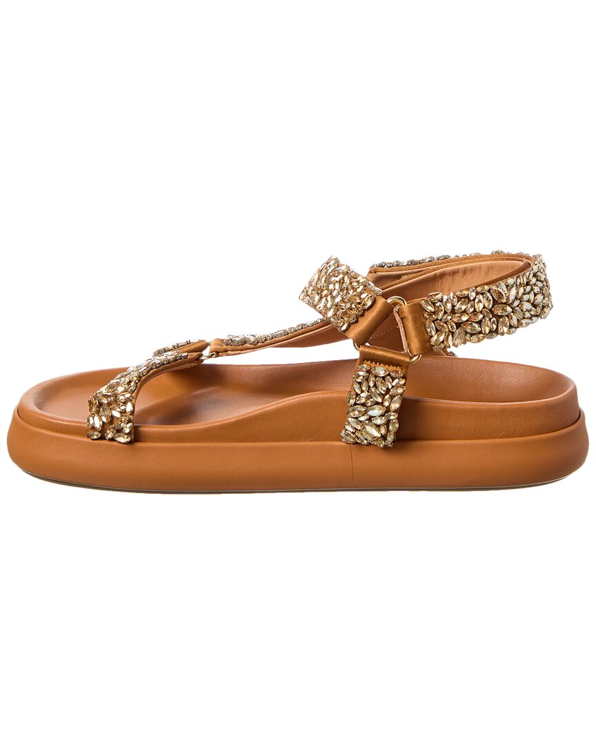 Ulla Johnson Leather Sandal, коричневый — фото 2
