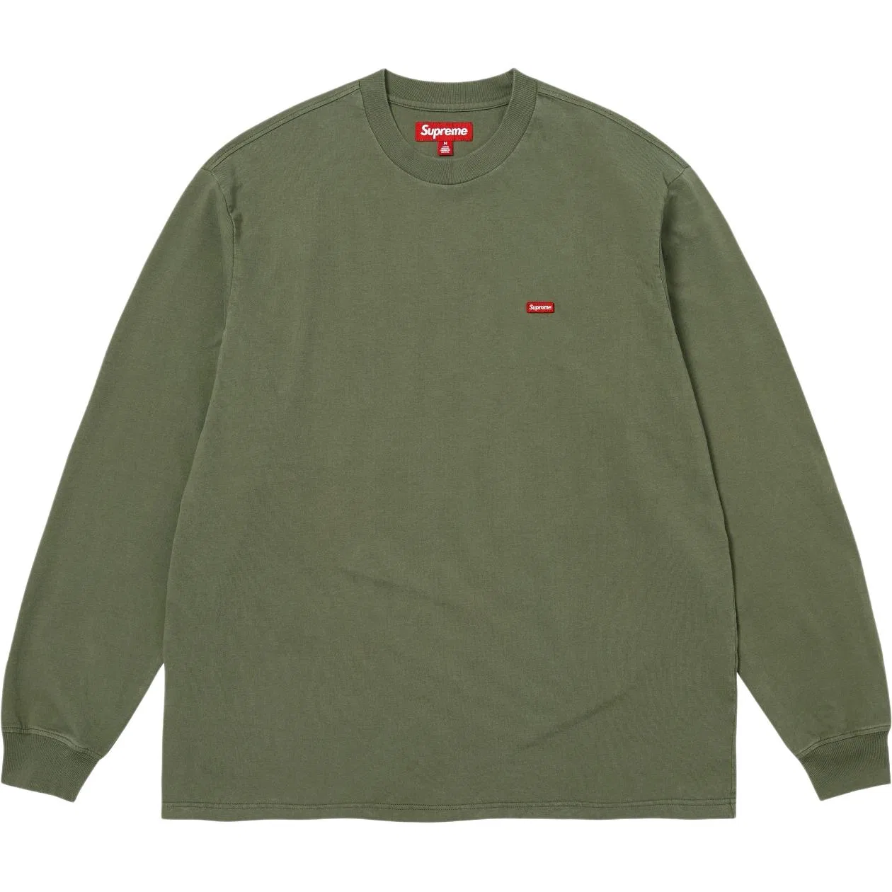 Футболка Small Box L/S Tee Supreme бежево-серый — фото 3