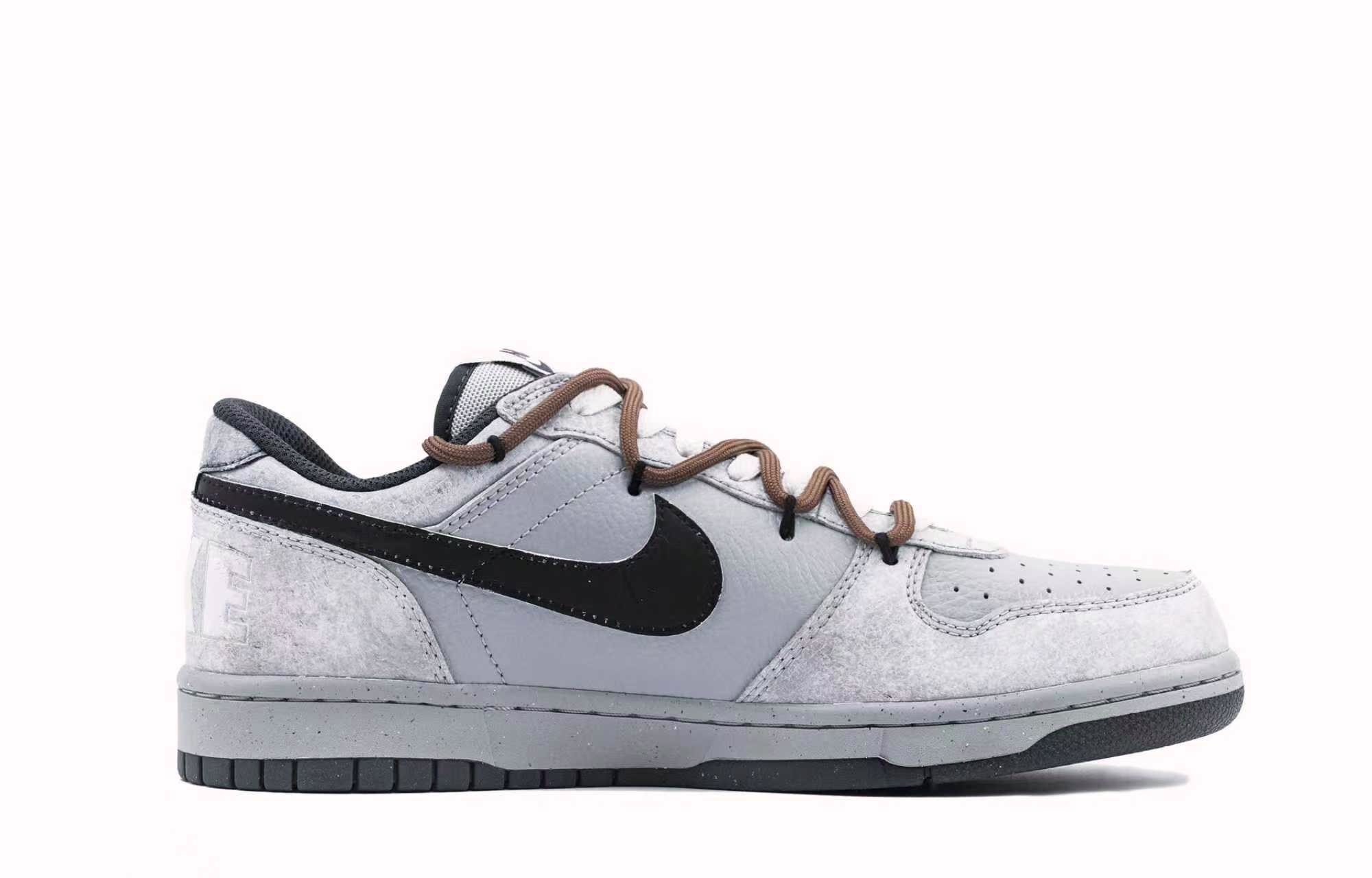 Nike Кроссовки для скейтбординга Big Ash Seeker Abrasion Resistant низкие мужские Gray Red Brown — фото 4