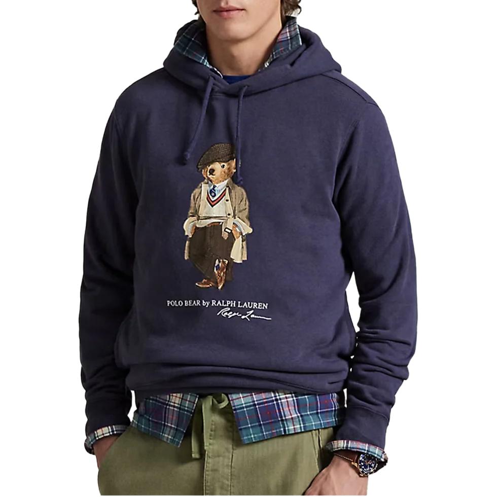 Худи с вышивкой и шнурком Polo Ralph Lauren, темно синий — фото 2