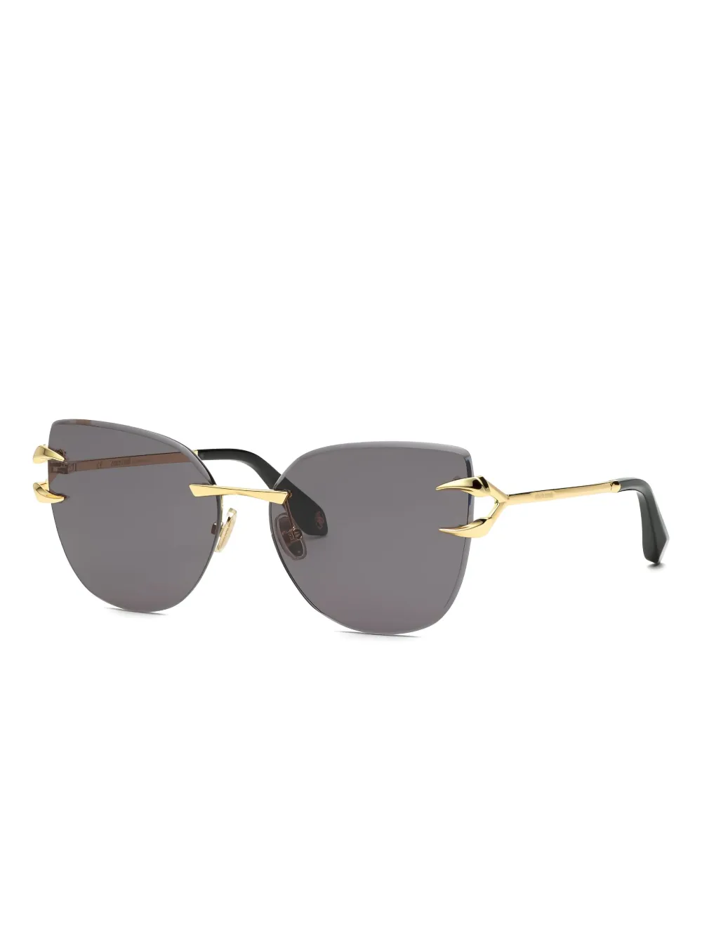 

Очки в форме "кошачий глаз" с деталями в виде когтей Roberto Cavalli, черный