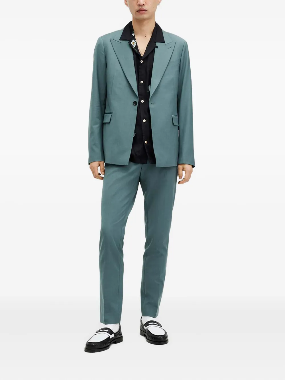 

Костюм Moad с одной пуговицей AllSaints, синий