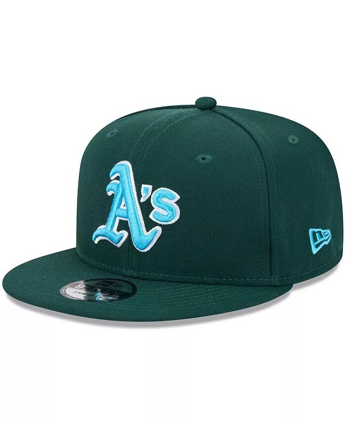 

Мужская зеленая кепка Snapback Oakland Athletics 2024 Father's Day 9FIFTY New Era, зеленый
